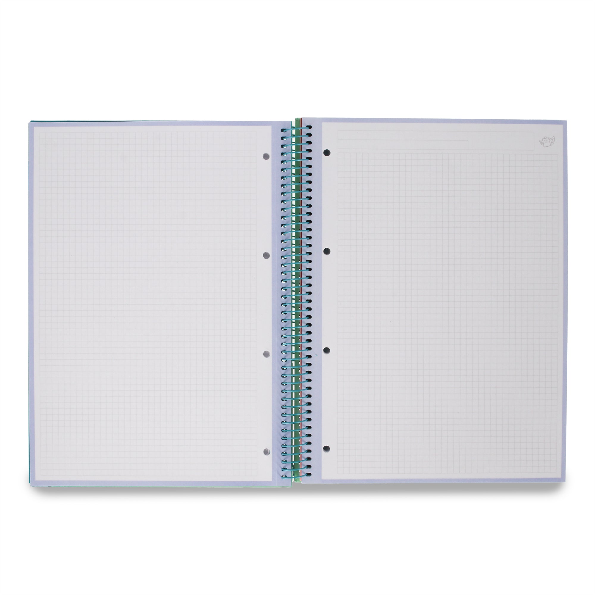 Libreta A4 verde 120 sheets - Grid paper and micro-perforated