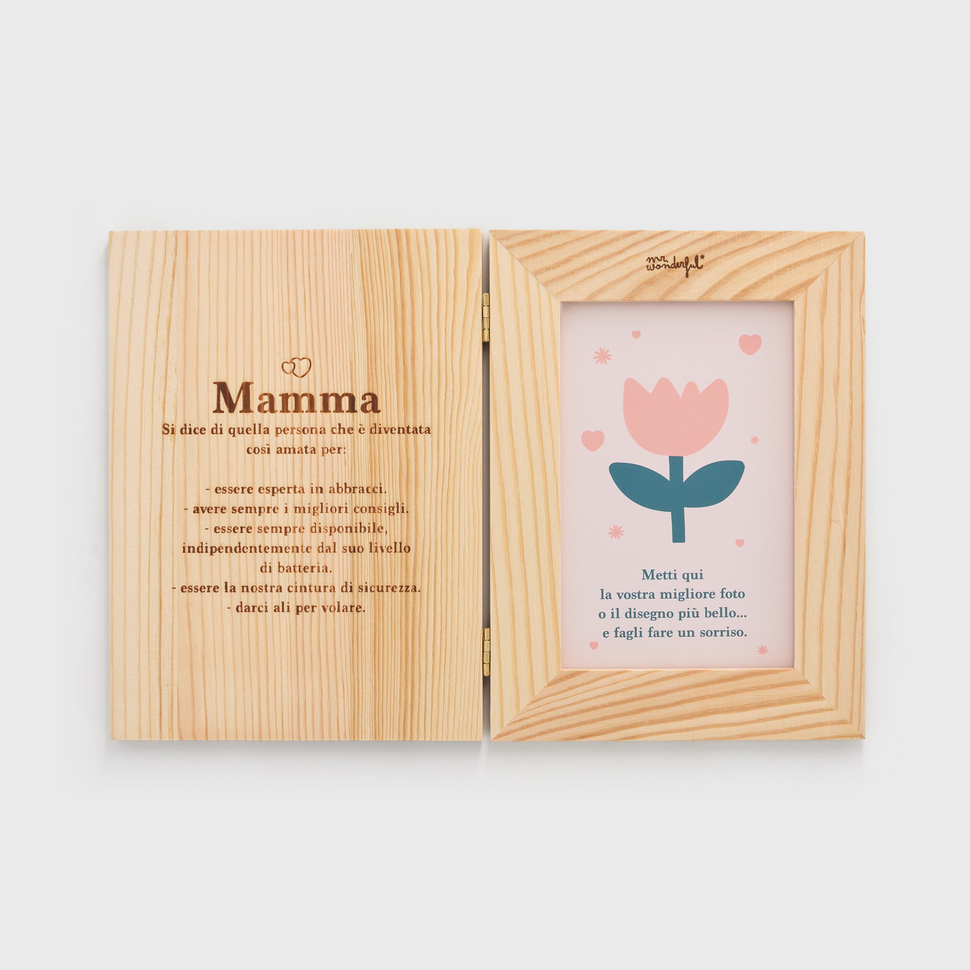 Cornice in legno 8x13 - Definizione "Mamma"