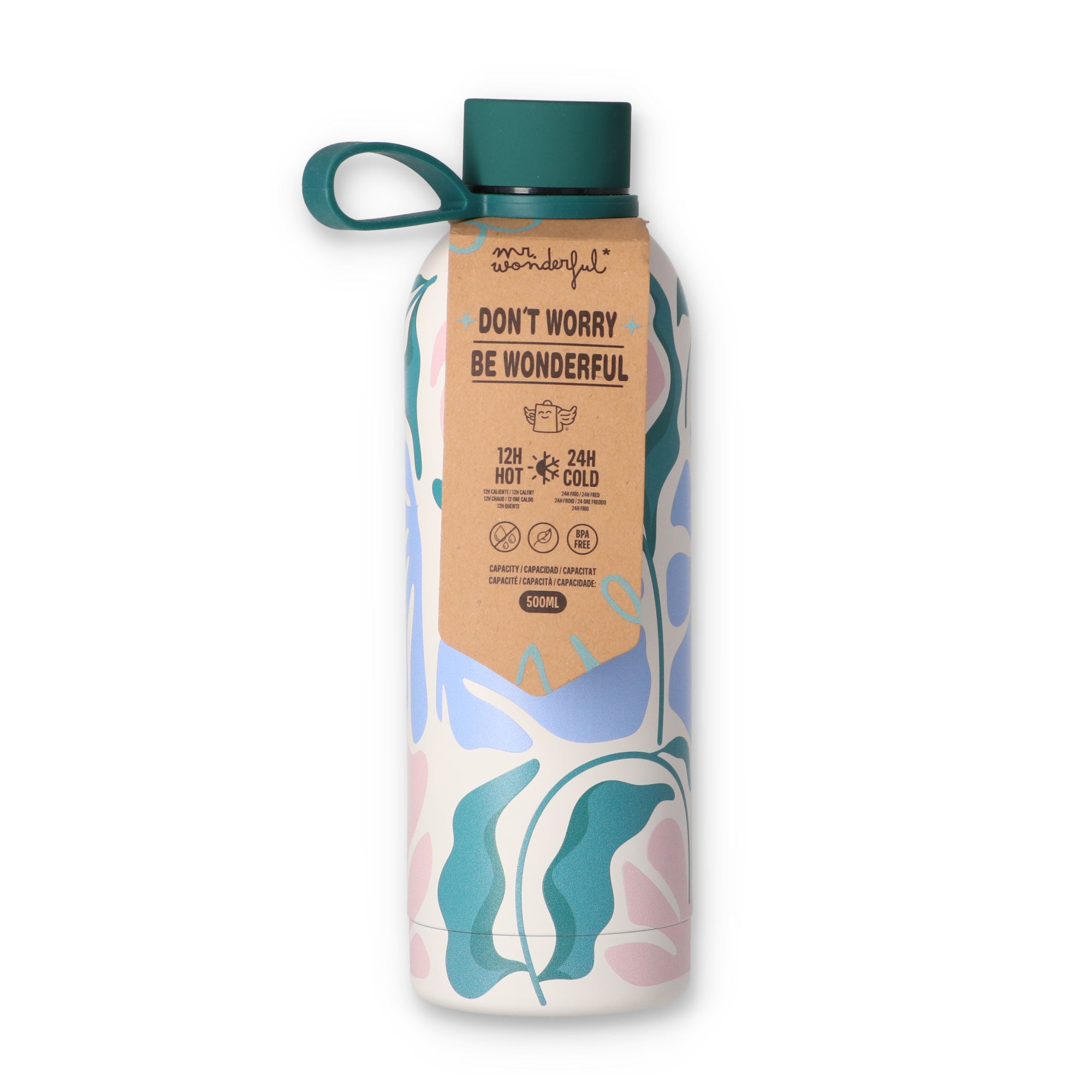 Thermal bottle 500ml - Flower print