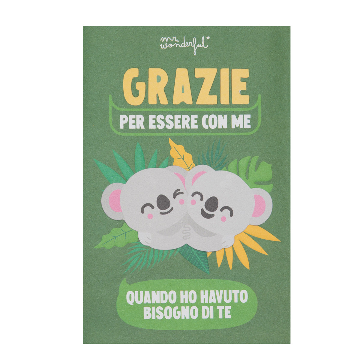 Biglietto - Grazie per essere con me quando ho havuto bisogno di te