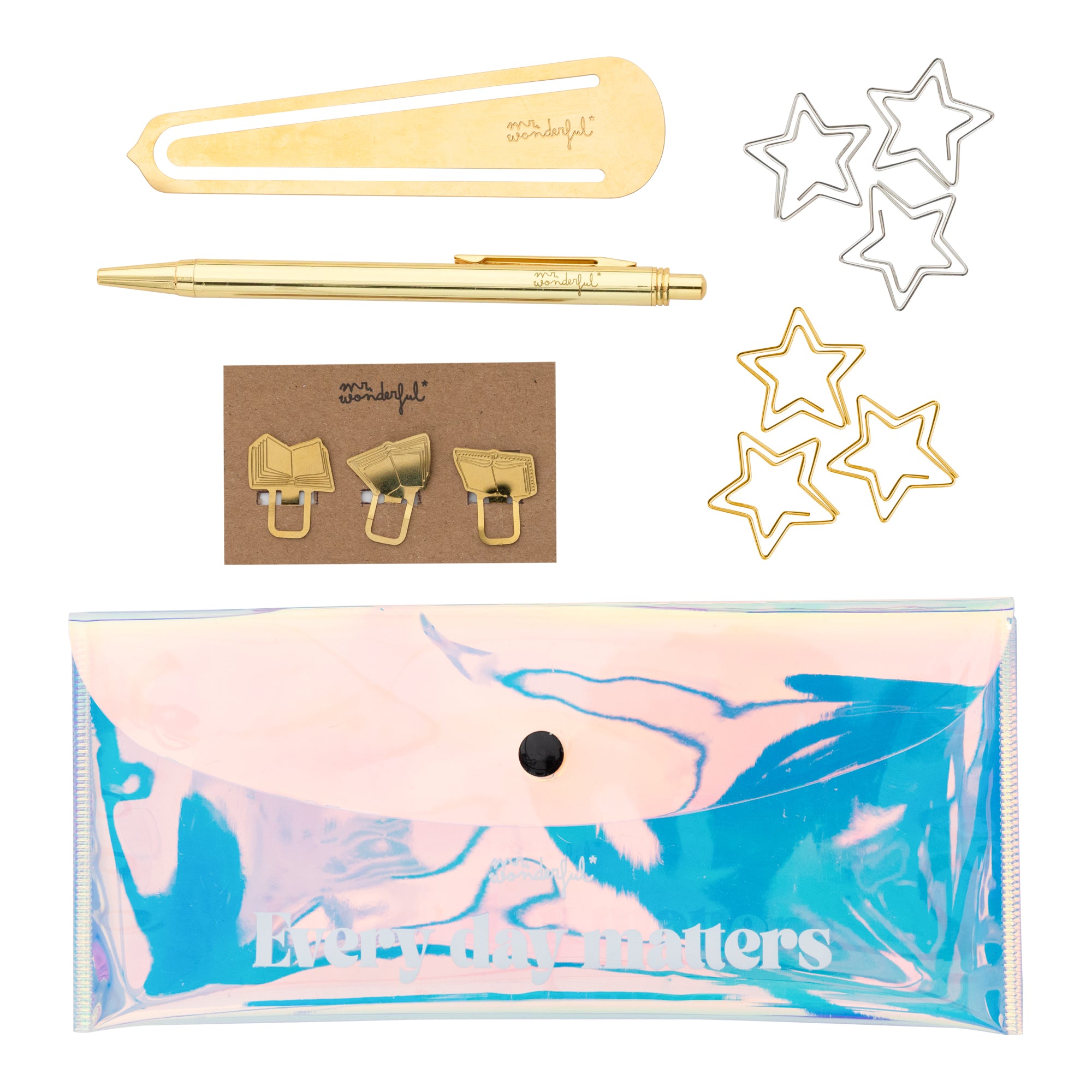 Kit de decoração para bloco de notas - Todo dia importa. 