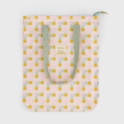 Tote bag cuadrados multicolor - Hello, sunshine!