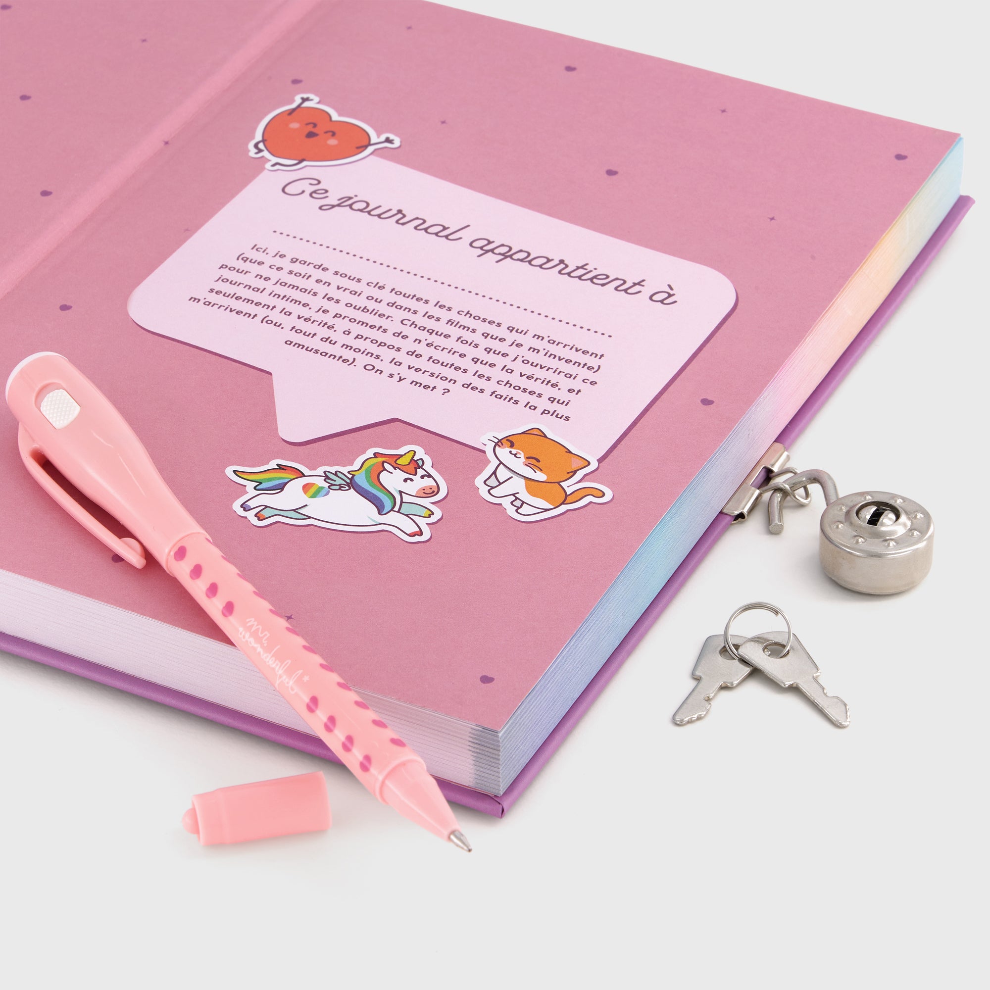 Journal intime + stylo à encre normale et invisible - Chut… ne le dis à personne