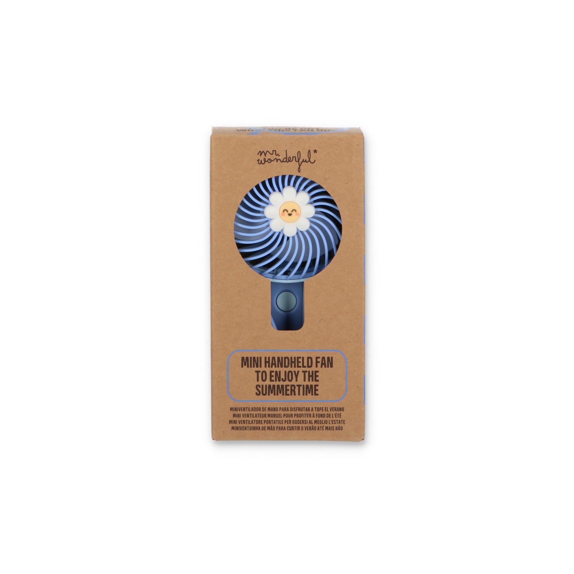 Ventilador de mano - Blue daisy