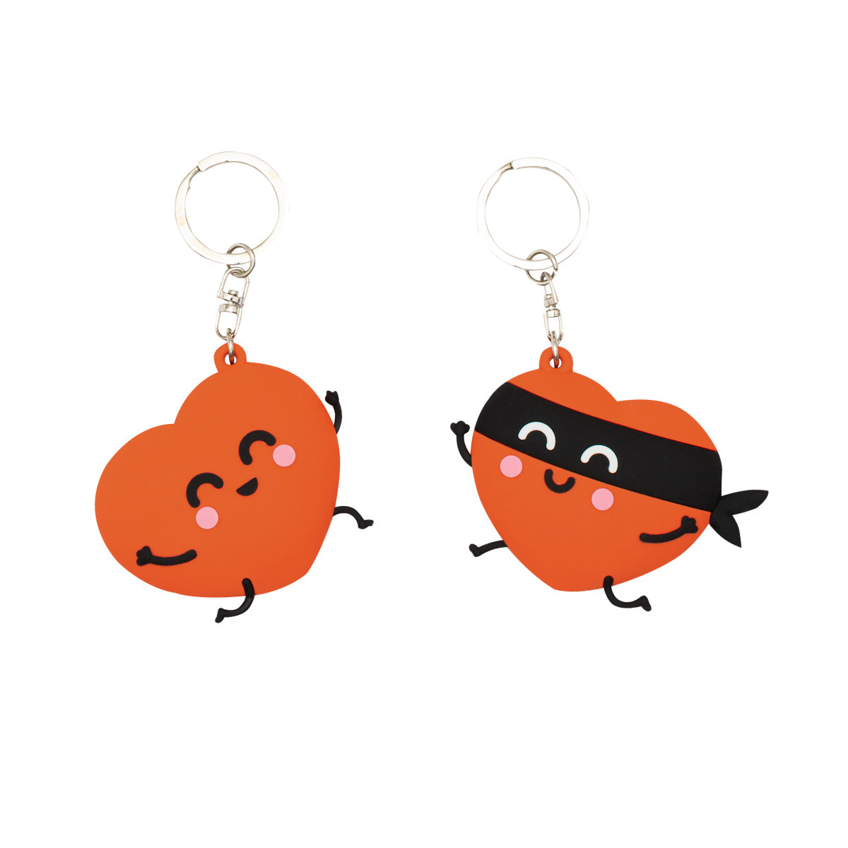 Set di 2 portachiavi - Cuore e cuore brigante
