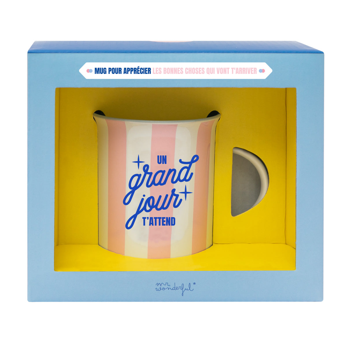 Mug rose - Un grand jour t'attend