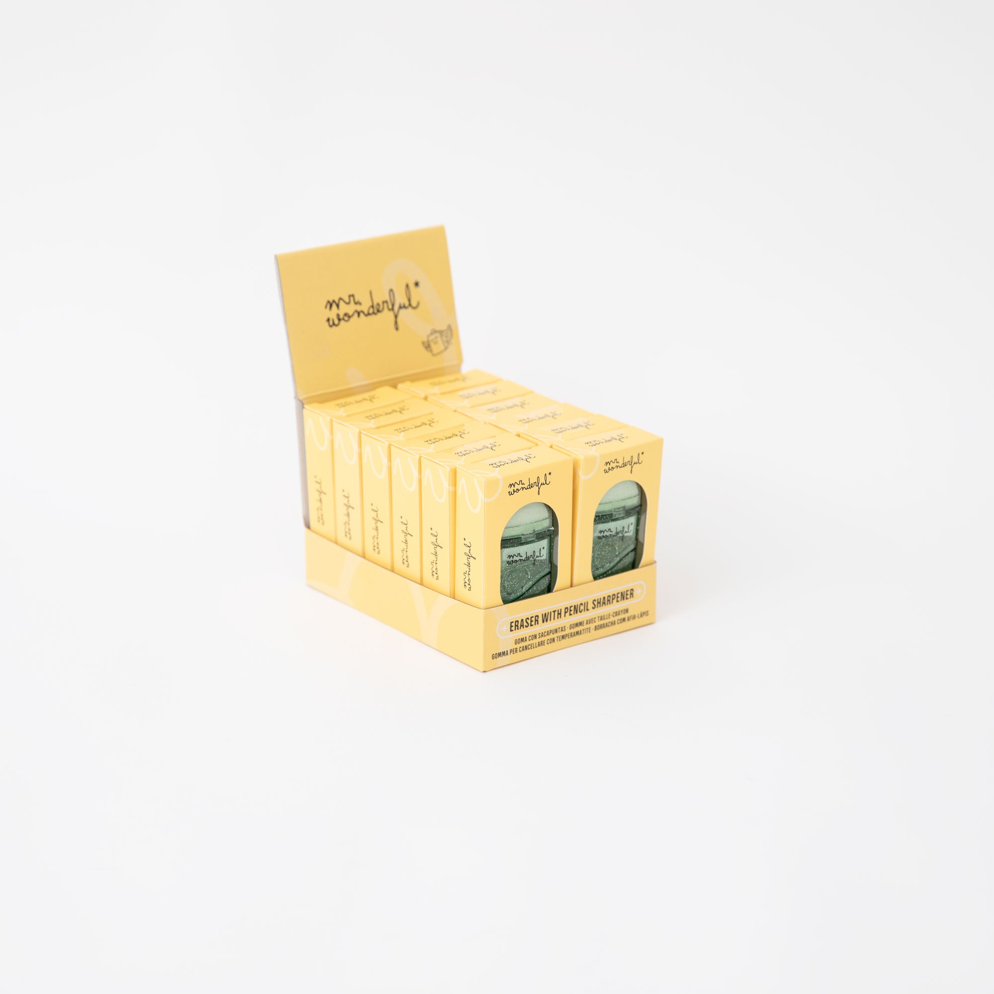 Gomme avec taille-crayon - Collection Star - Bleu