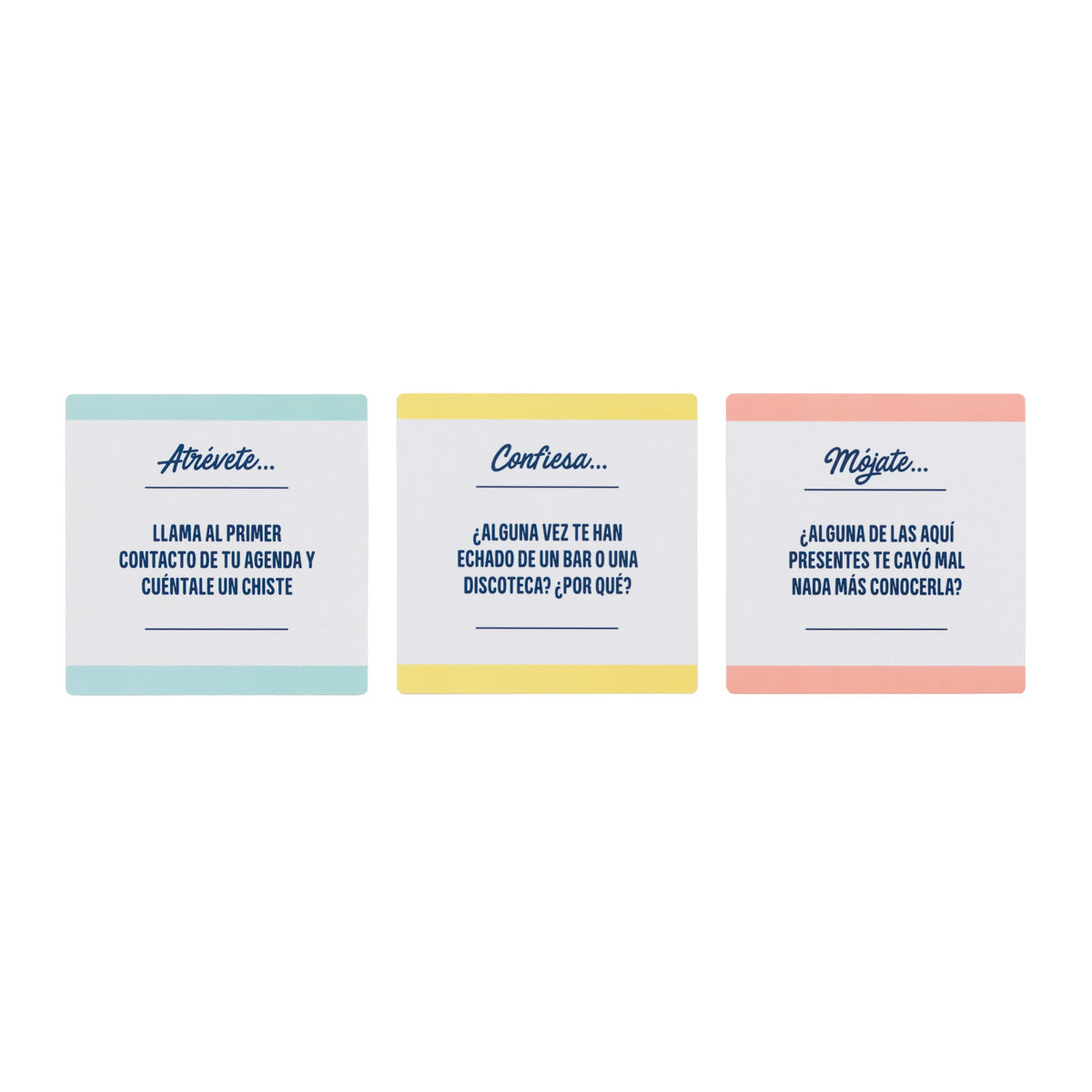 Jogo de cartas - Ouse, confesse ou molhe-se...