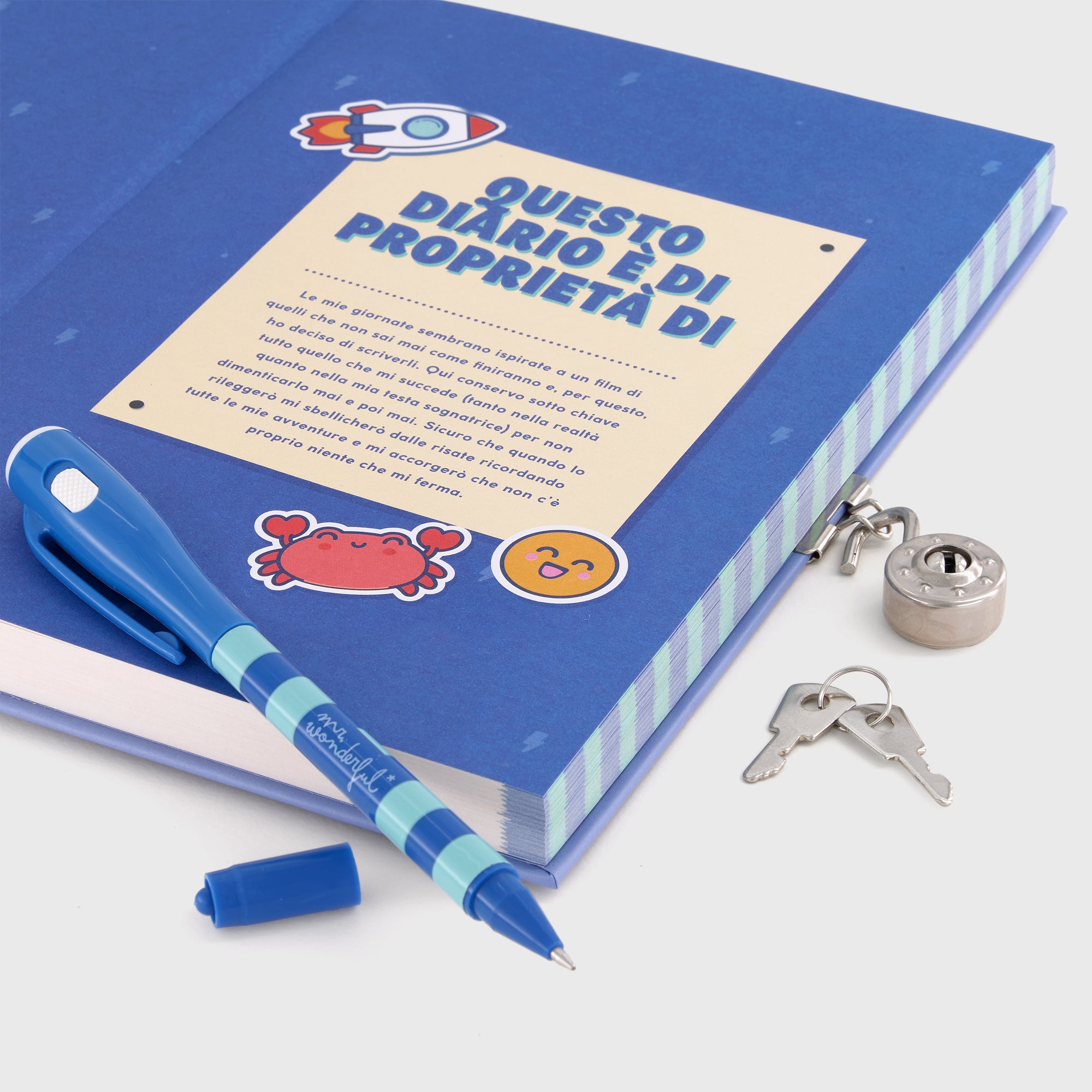Diario personale + penna con inchiostro normale e invisibile - I miei pensieri, segreti e avventure