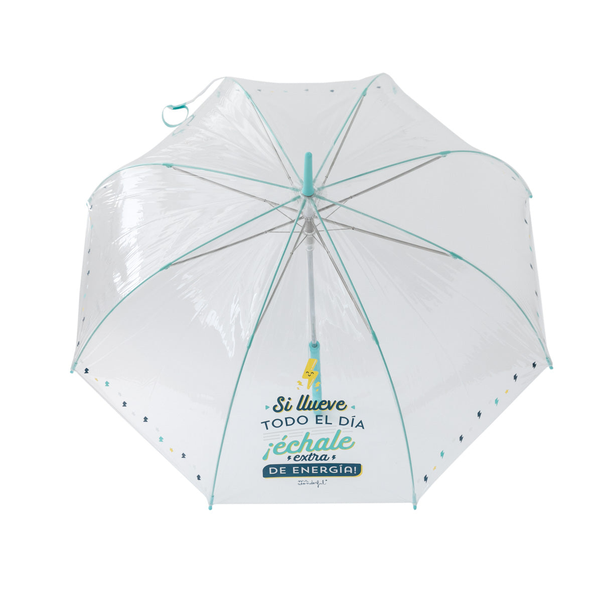 Grand parapluie transparent - S'il pleut tout