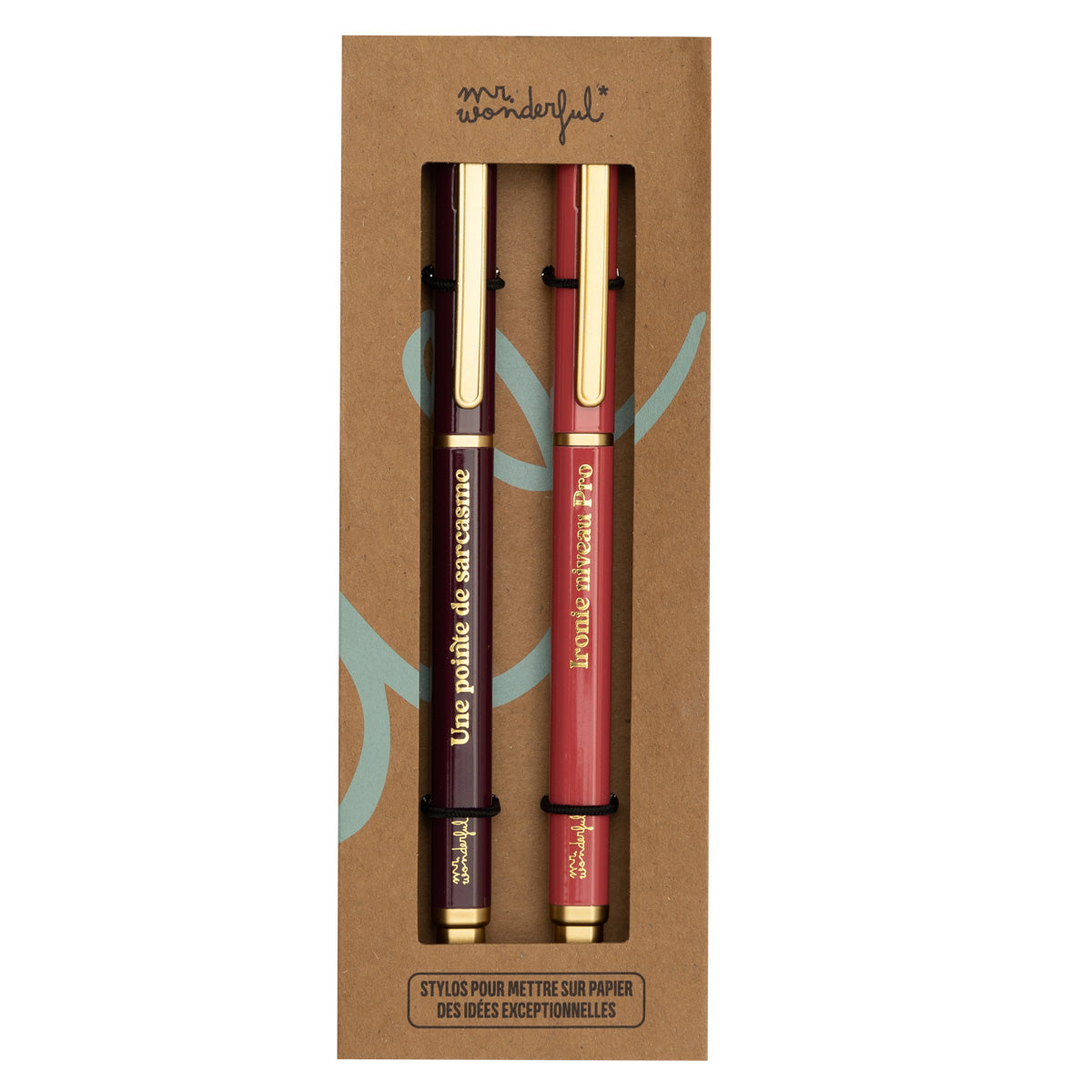 Lot de 2 stylos pour mettre sur papier des idées exceptionnelles 