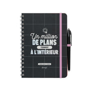 Planning avec feuilles effaçables - Un million de plans tiennent à l'intérieur