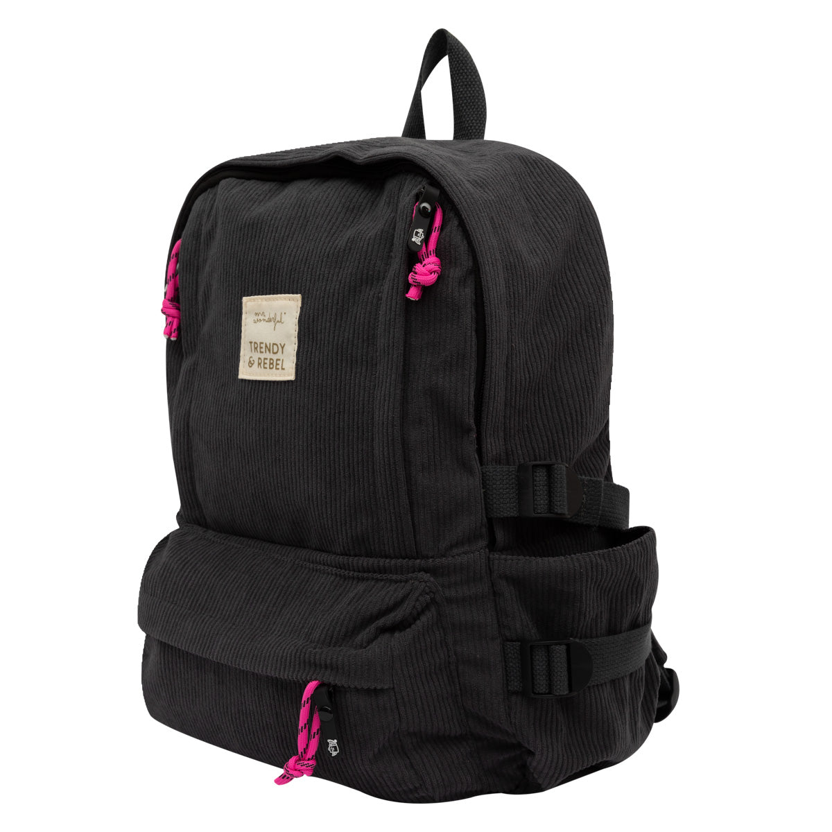 Backpack corduroy grey - Trendy & rebel