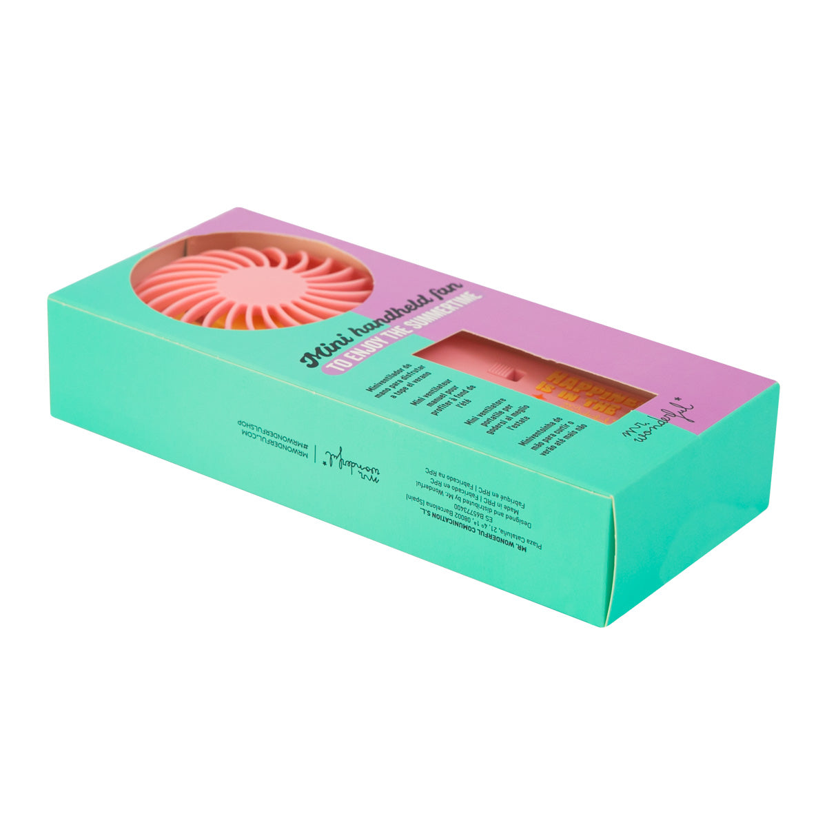 Mini handheld fan - Happiness is in the air