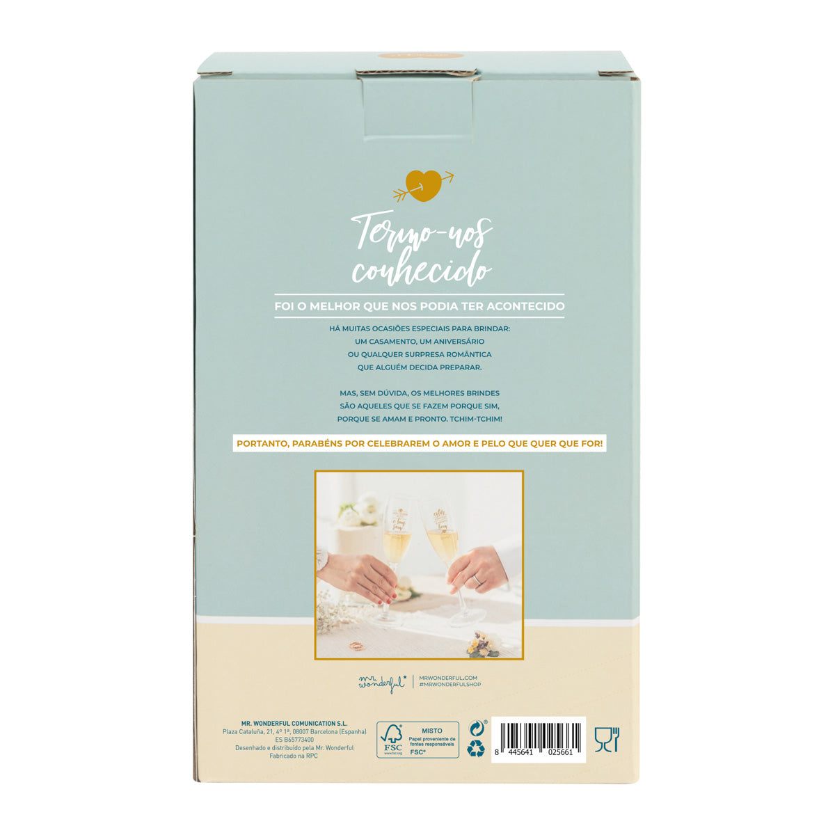 Kit de 2 copos de champanhe - Vou dizer alto e bom som: estar contigo é mesmo bom