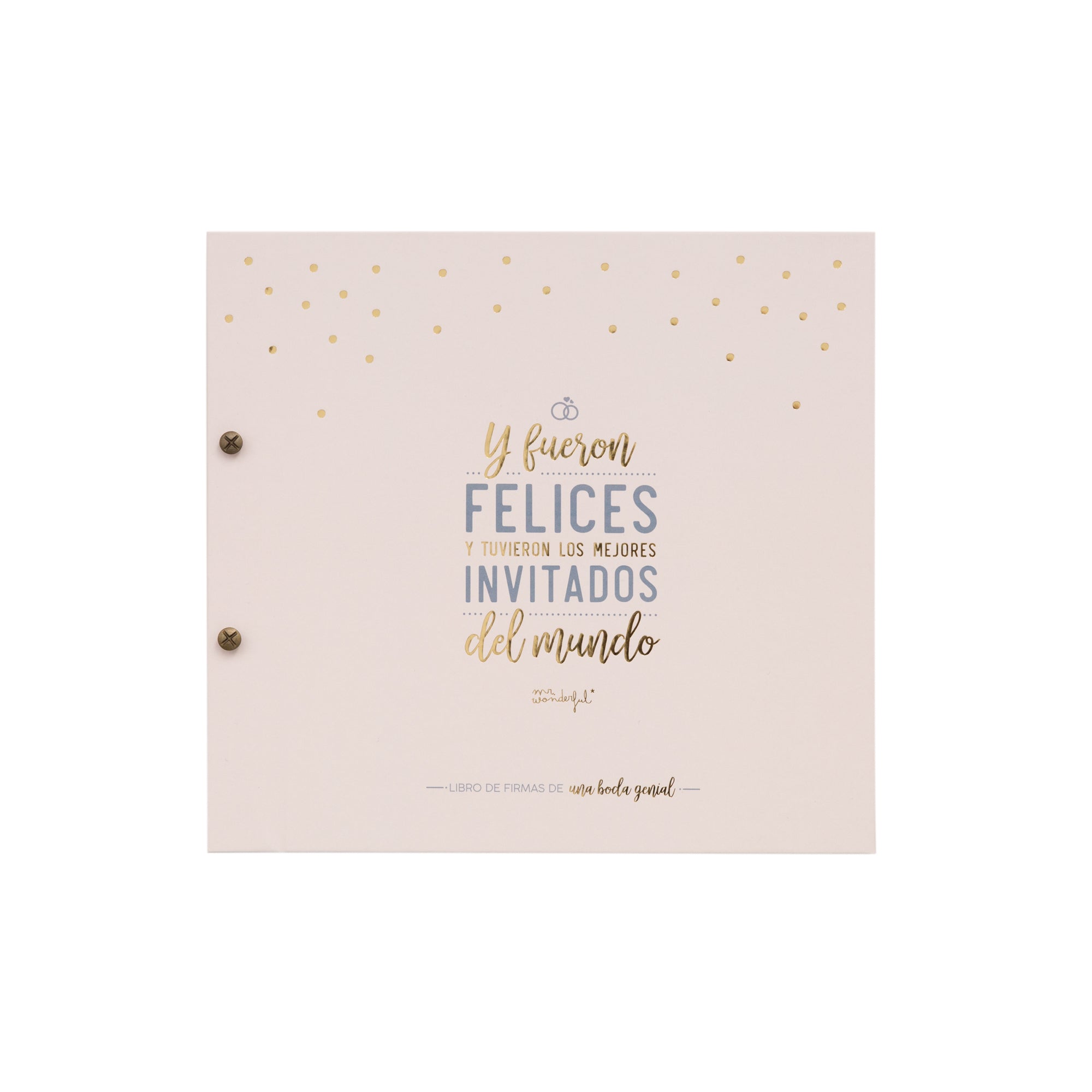 Libro de firmas de una boda genial