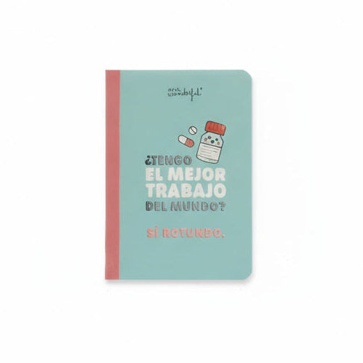 Libreta A6 Mr. Wonderful para enfermeras y personal sanitario