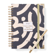Agenda de bureau 2025-26 Journalier + stylo - Tout va bien, tout est parfait 