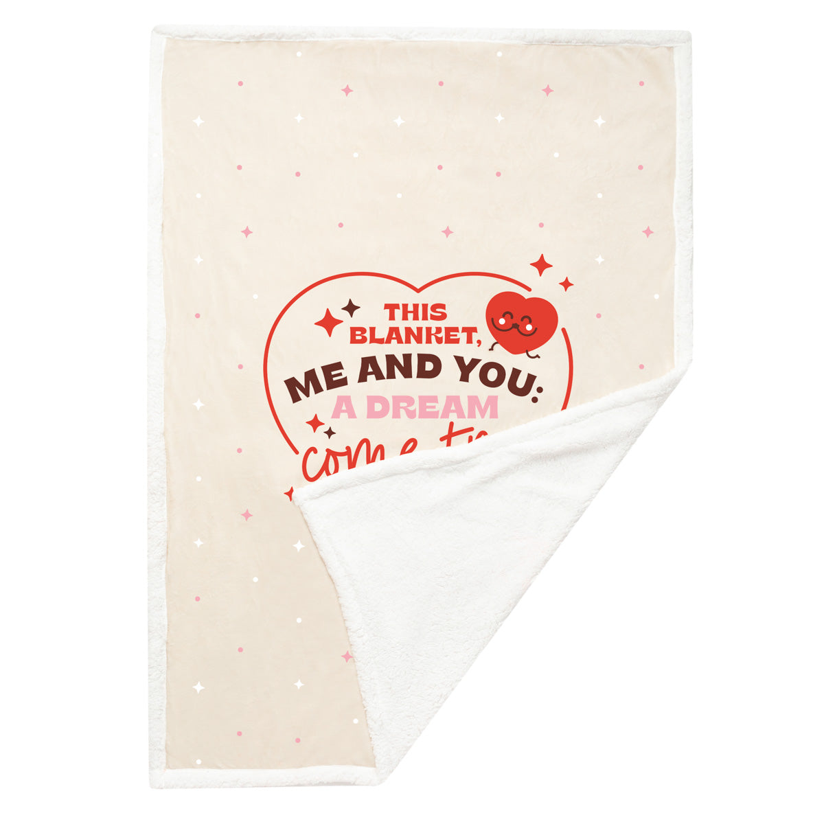 Blanket + cushion cover - This blanket, me and you: a dream come true