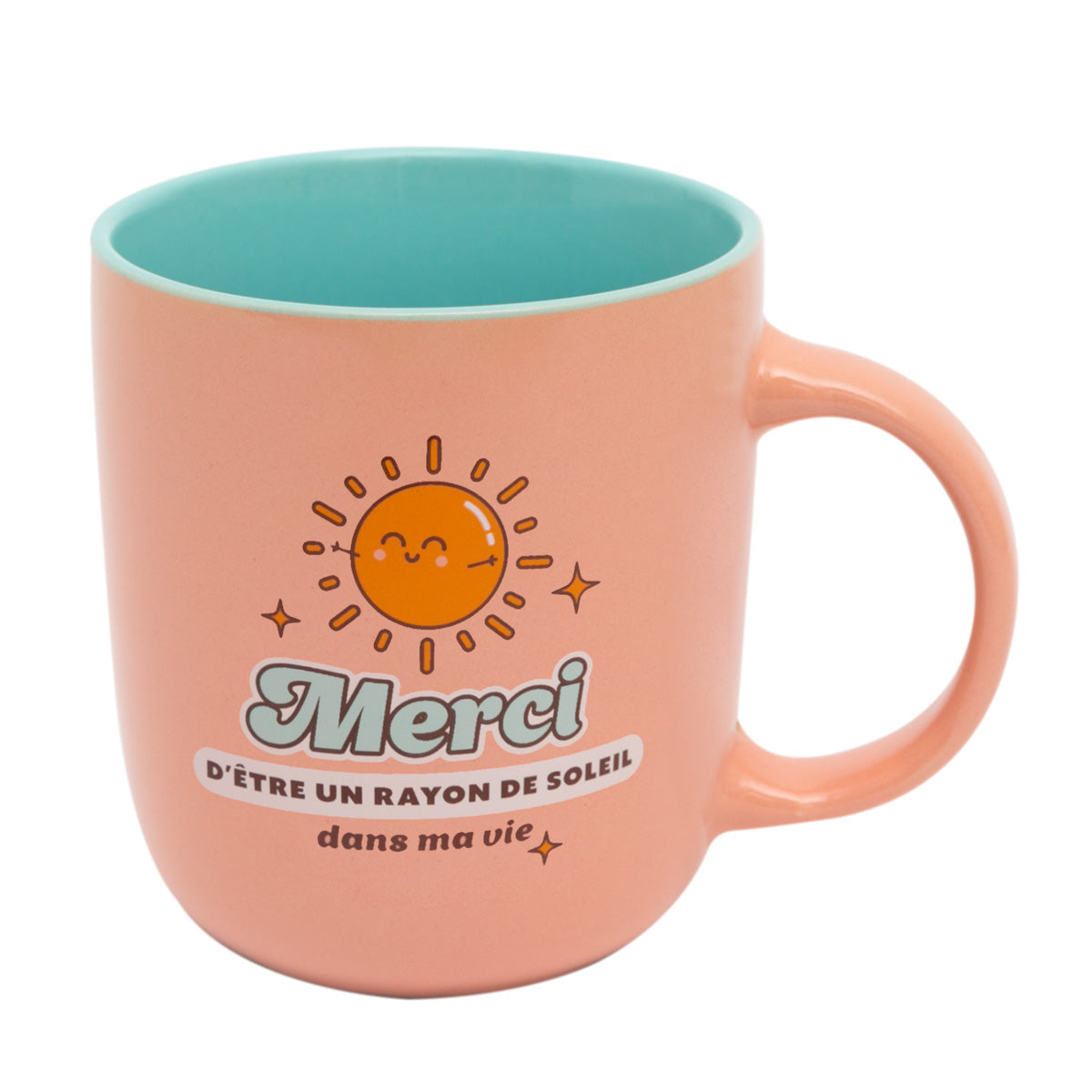 Mug avec message en français de remerciement - Merci d’être un rayon de soleil dans ma vie