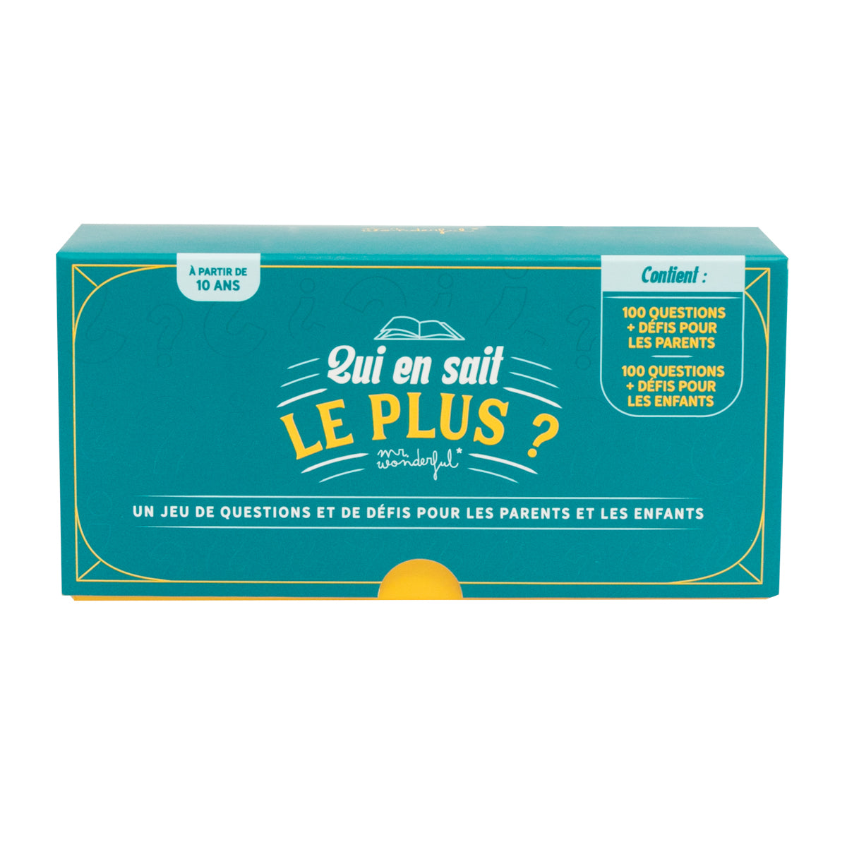 Jeu de cartes pour parents et enfants  Mr. Wonderful - Qui en sait le plus ?