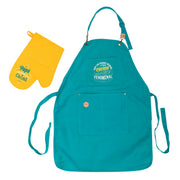 Set de delantal con mensaje para padres de Mr. Wonderful + manopla - Soy un padre genial y además cocino fenomenal