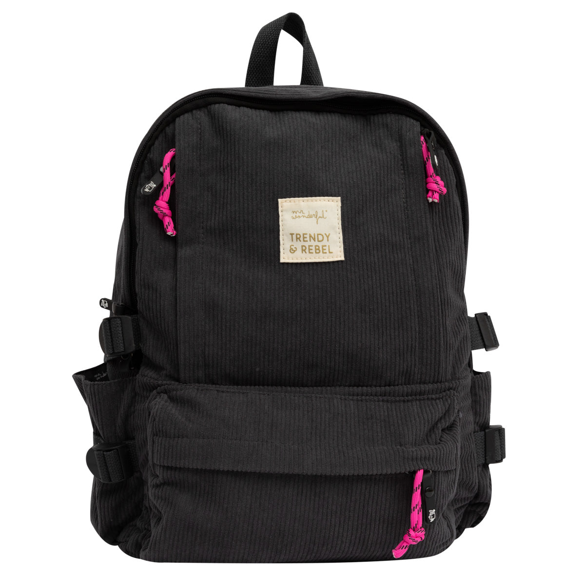 Backpack corduroy grey - Trendy & rebel