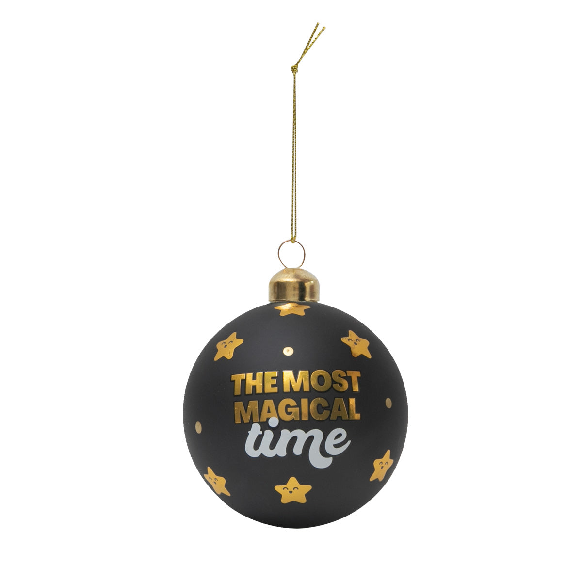Set of 3 Christmas tree baubles - Make it merry