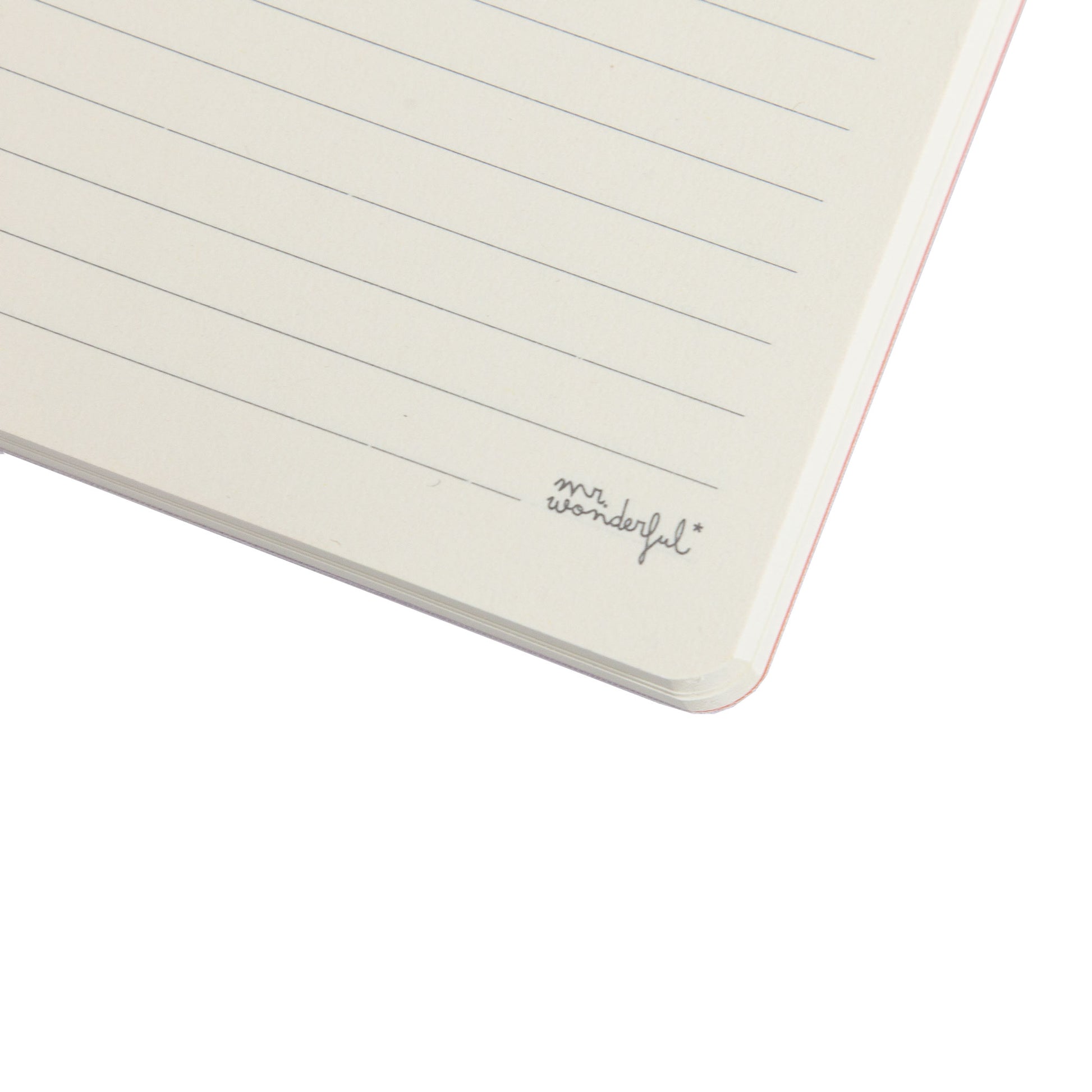 Libreta A5 Mr. Wonderful para mujeres con mensaje Coffee shots and last-minute plans