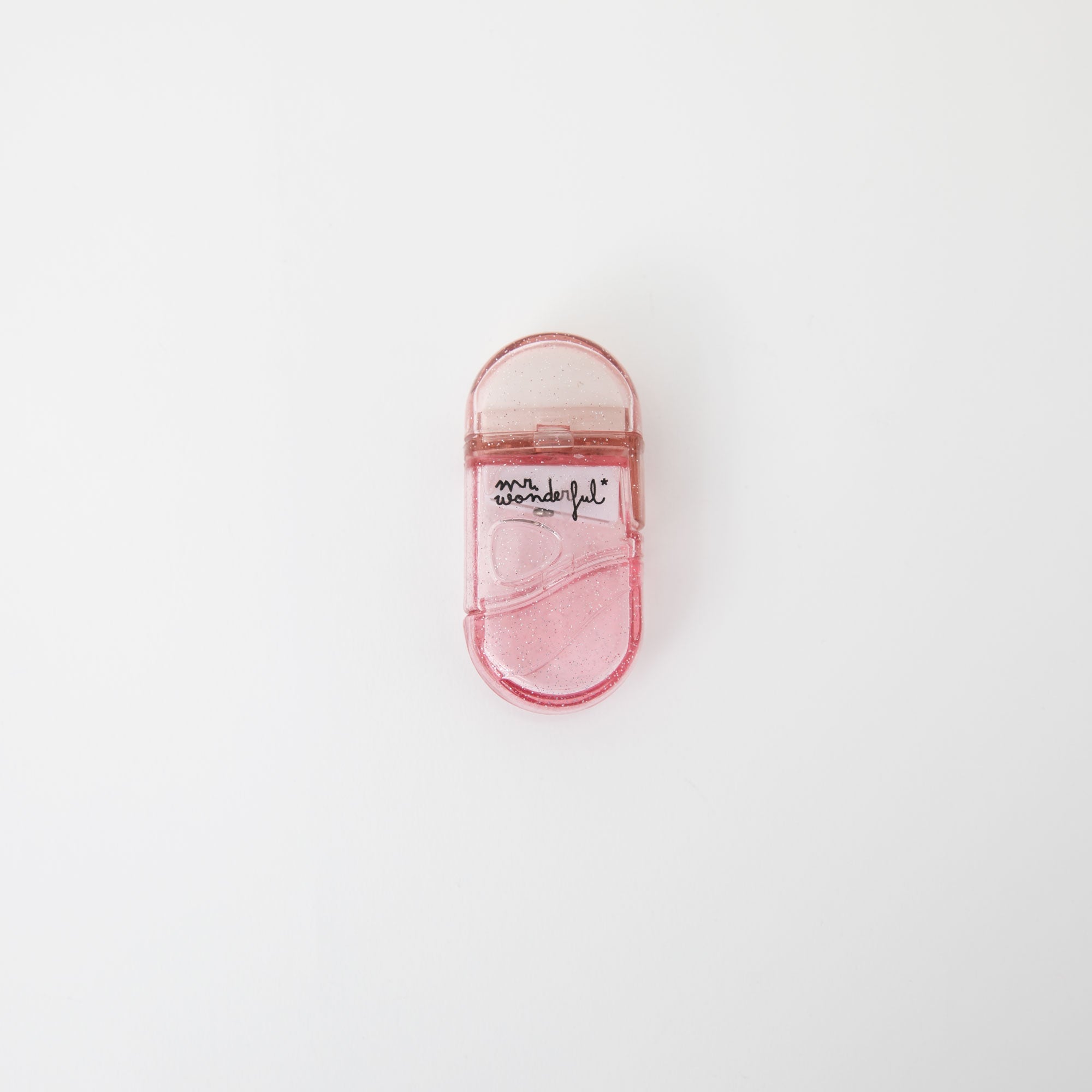 Gomme à paillettes rose avec réservoir