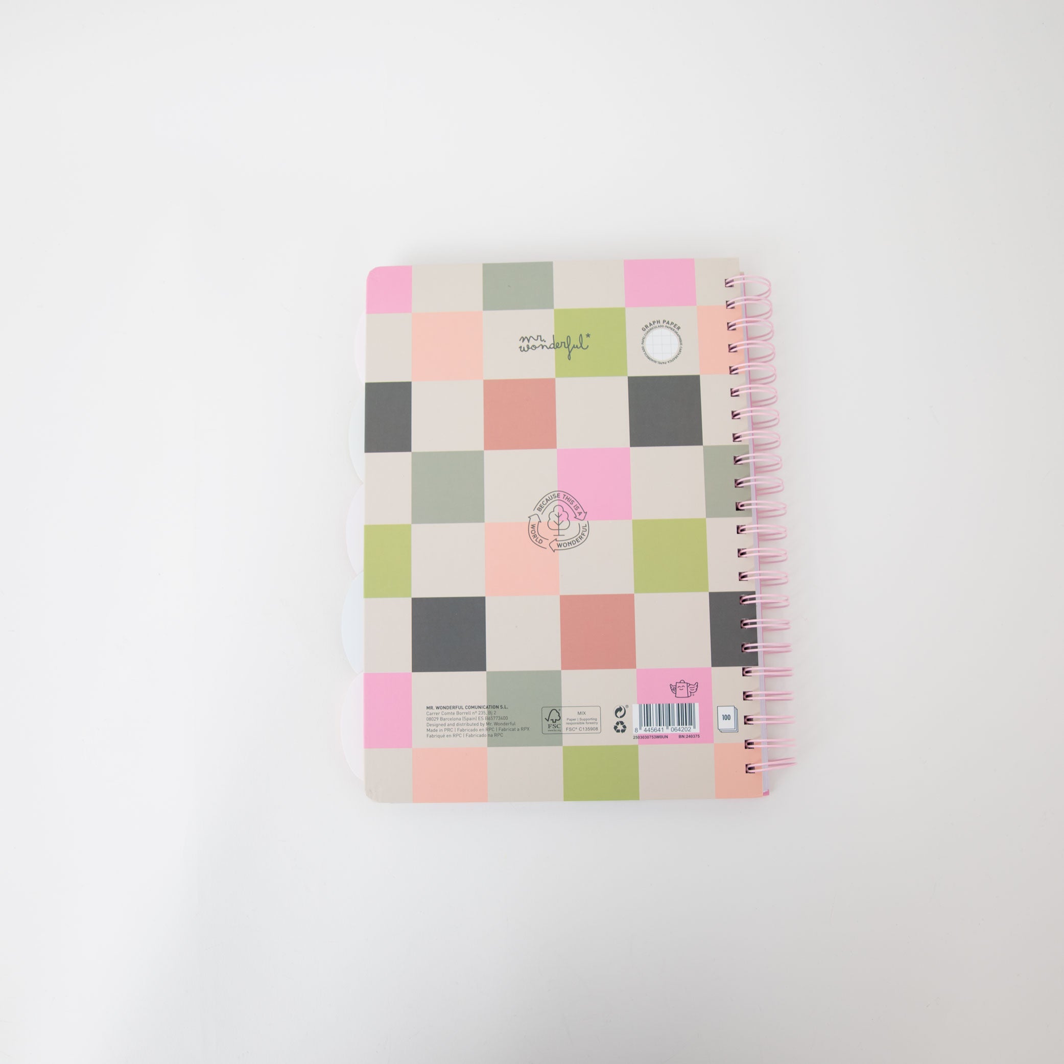 A4 notebook with fold-out tabbed dividers - Good things inside