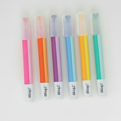 Set de subrayadores de tinta doble para ideas que brillan con luz propia