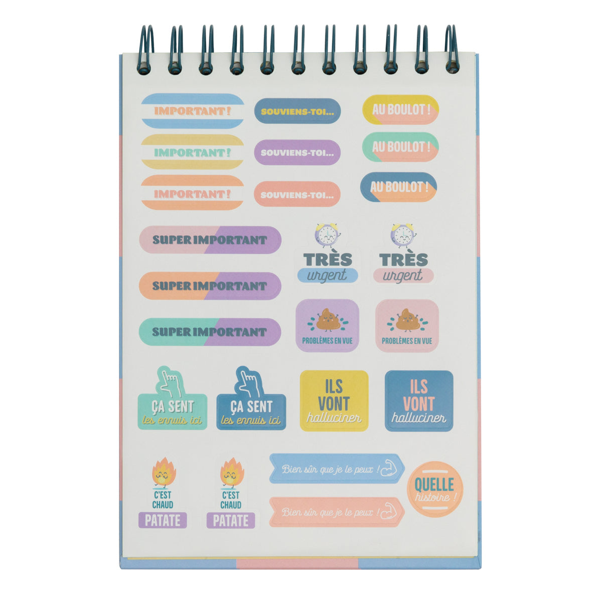 Planning journalier vertical - Plein de journées, autant de projets