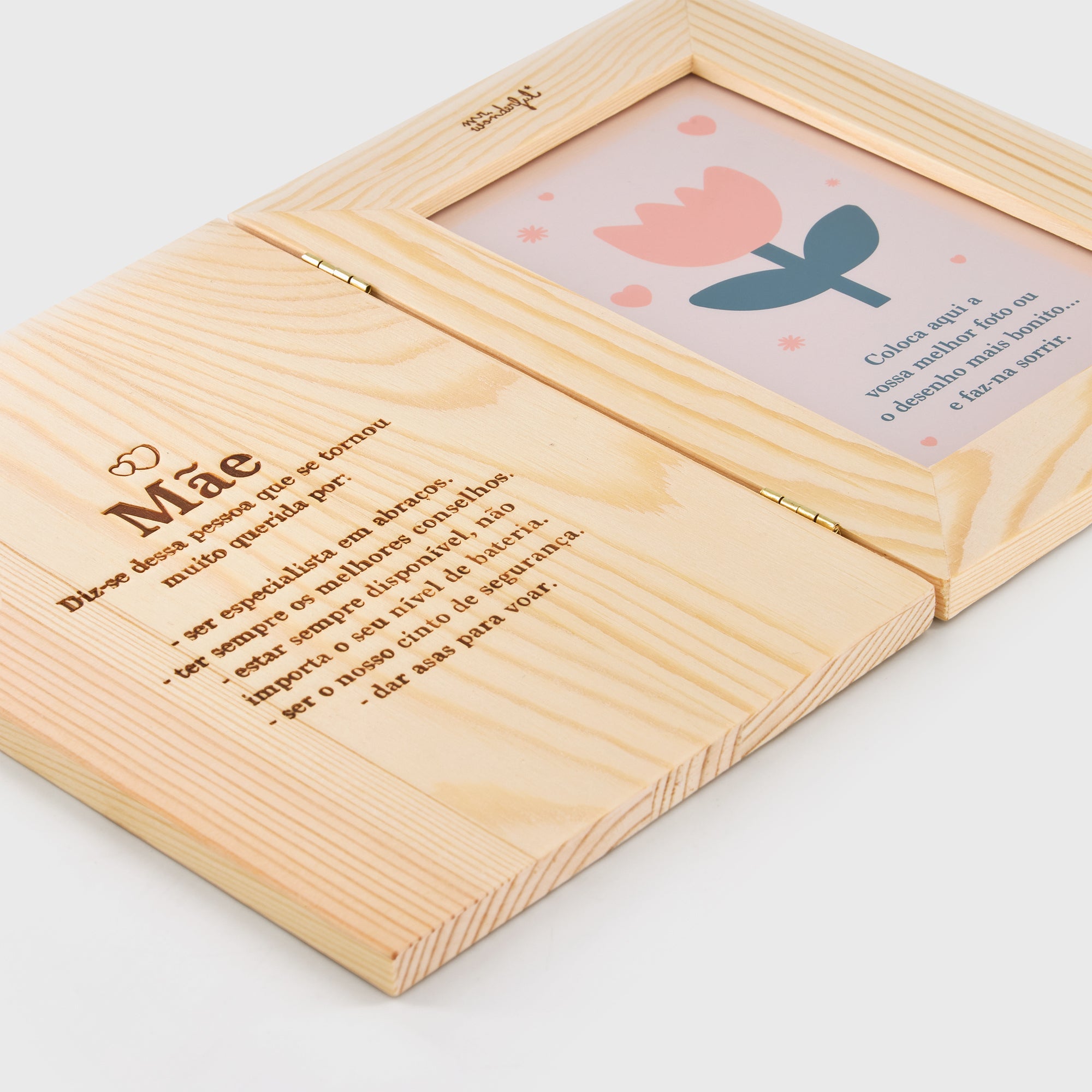 Moldura de madeira 8x13 - Definição "Mãe"