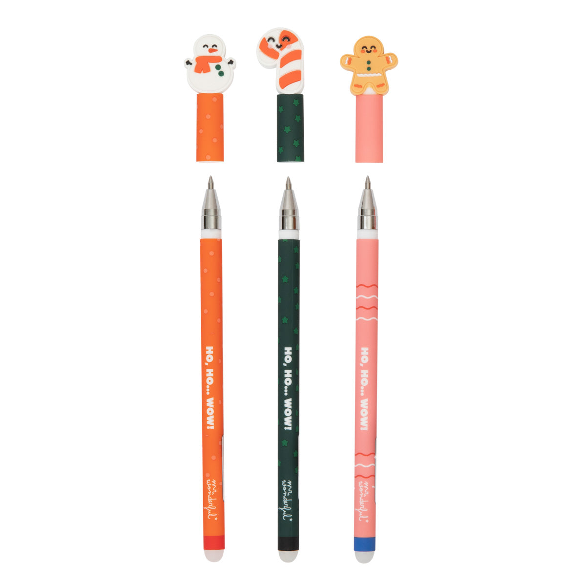 Set de 3 Bolis Borrables Bo-Bo's  make everything you write pure magic - Ho, ho… WOW!.