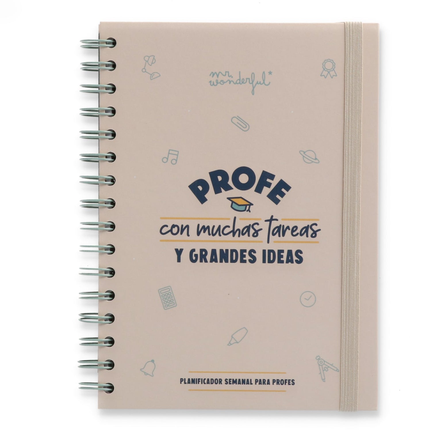 Planificador semanal para profes Mr. Wonderful - Profe con muchas tareas y grandes ideas