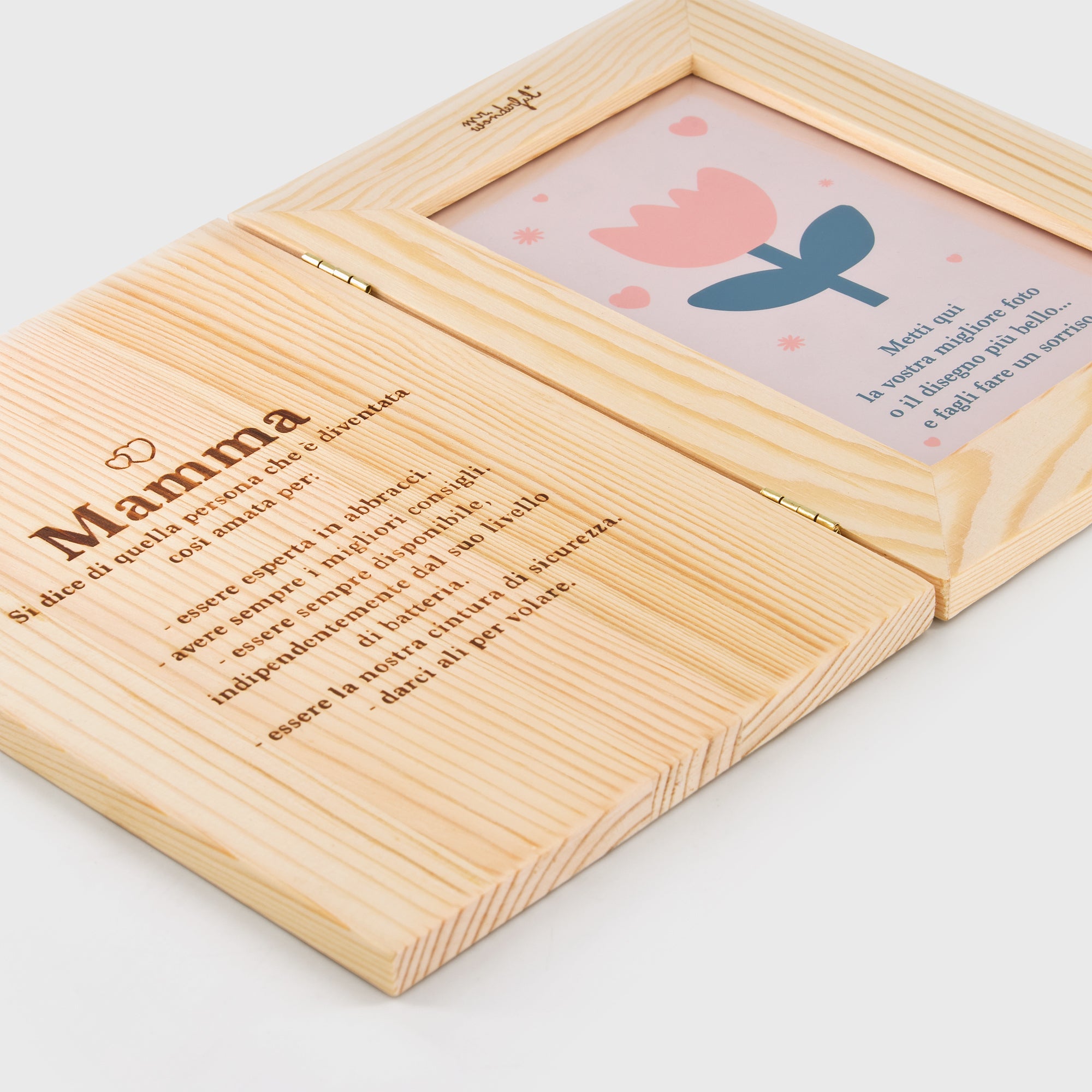 Cornice in legno 8x13 - Definizione "Mamma"