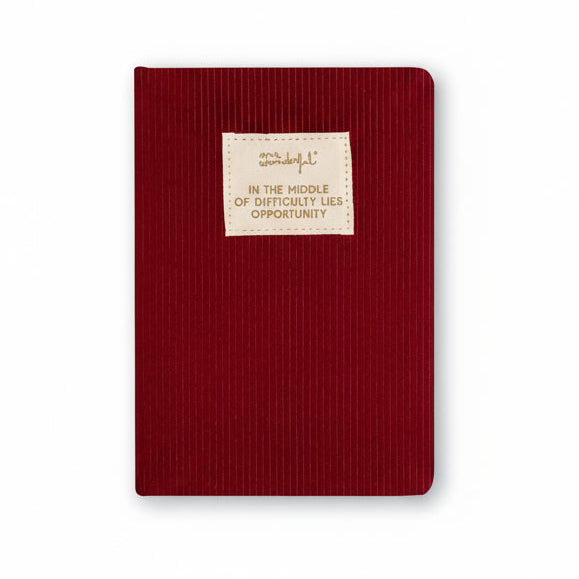 Libreta A6 de pana teja Mr. wonderful para mujer