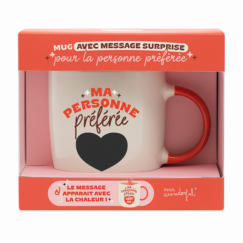 Mug avec message surprise - Ma personne préférée... c'est toi