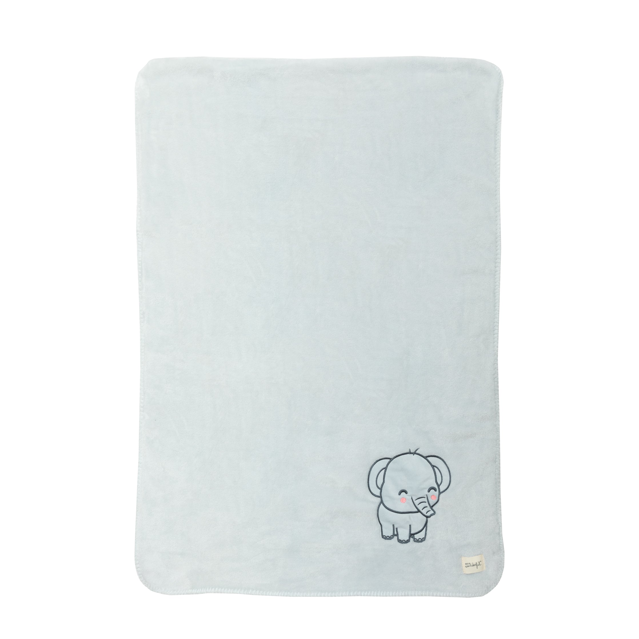 Soft baby blanket - Grey elephant.