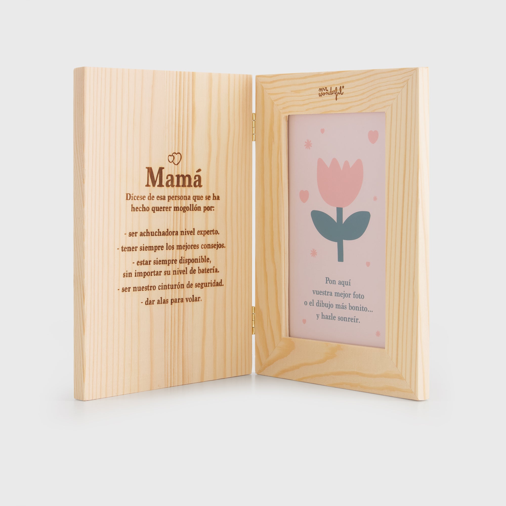 Marco de madera 8x13 - Definición "Mamá"