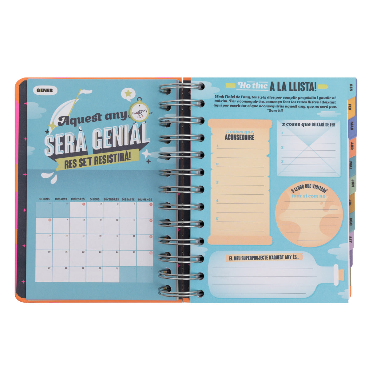 Agenda Wonder petita 2025 Diària - Que comenci el show!.