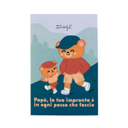 Biglietto - Papà, la tua impronta è in ogni passo che faccio | Mr.Wonderful