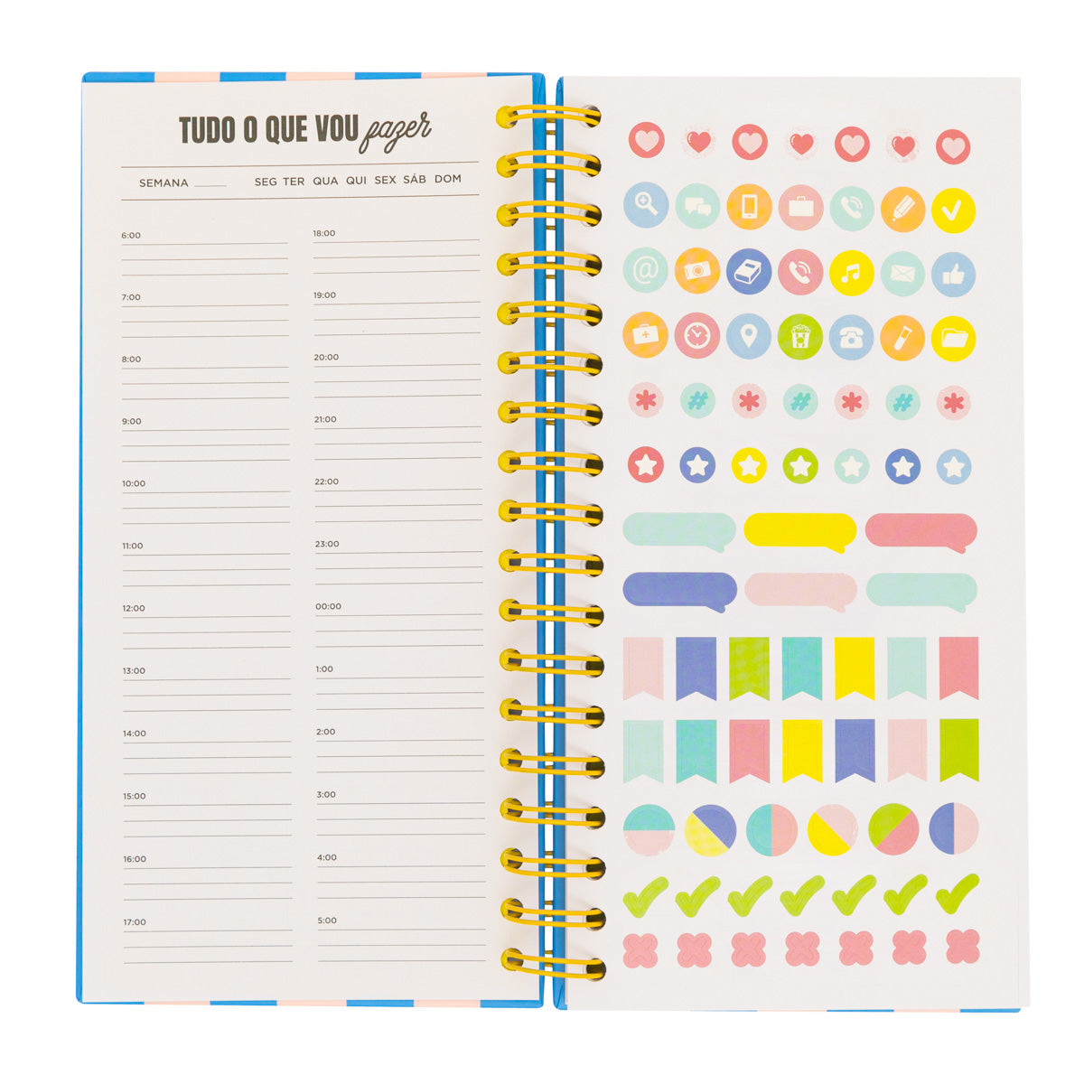 Agenda journalier rose - Très facile à faire et à apprécier 