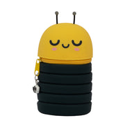 Extendable silicone pencil case - Bee.