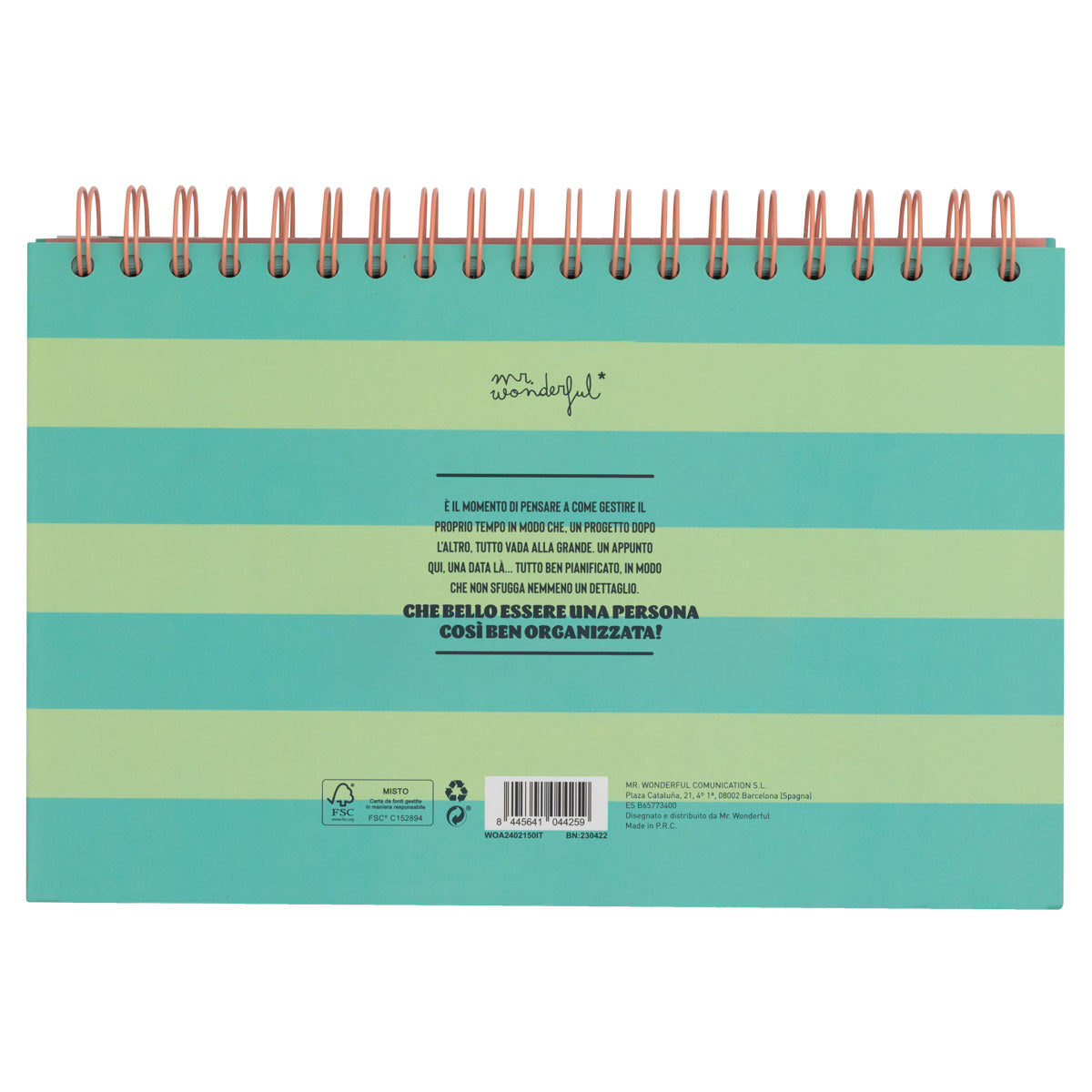 Planner settimanale e mensile - Comincio da subito. So che ce la farò!