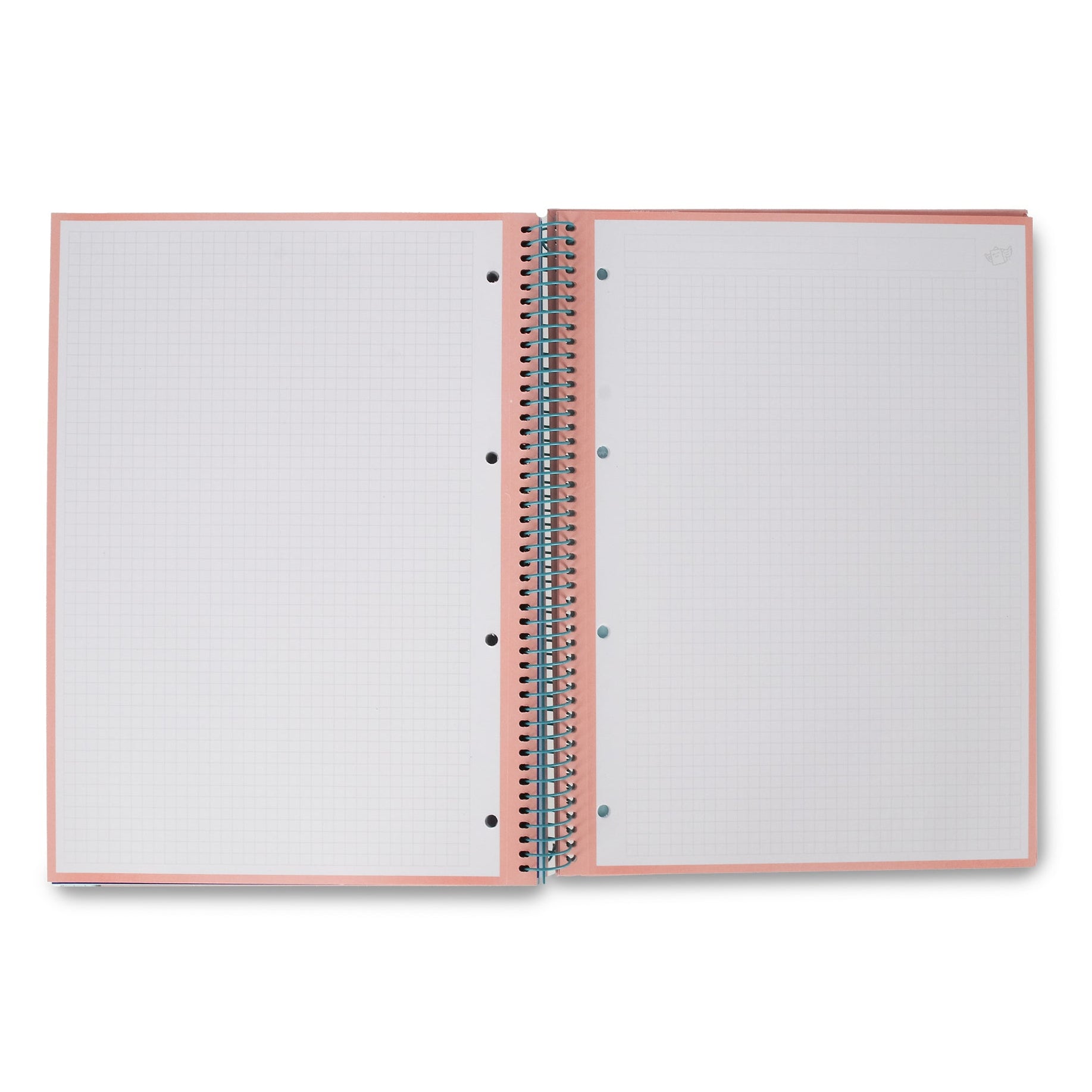 Libreta A4 Mr. Wonderful básica rosa 120 hojas para la vuelta al cole - Cuadriculada y microperforada