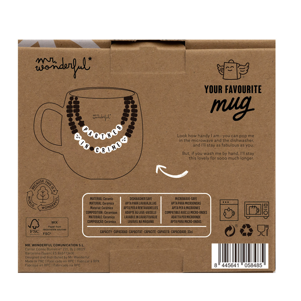 3D mug friendship bracelet - Partner in crime