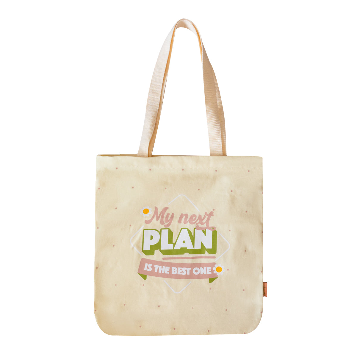 Fabric tote bag - My next plan is the best one