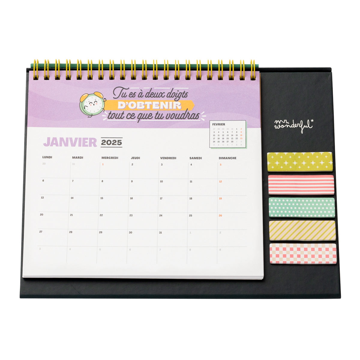 Calendário de mesa perpétuo para dias cheios de magia.